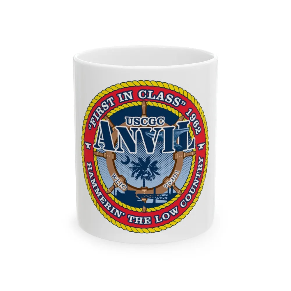 USCGC Anvil WLIC 75301 (U.S. Coast Guard) White Coffee Mug-11oz-Go Mug Yourself