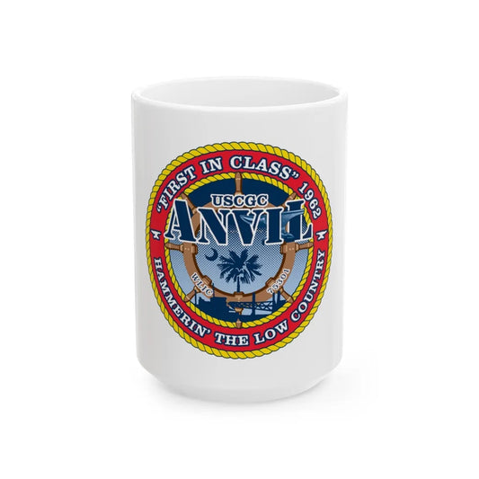 USCGC Anvil WLIC 75301 (U.S. Coast Guard) White Coffee Mug-15oz-Go Mug Yourself