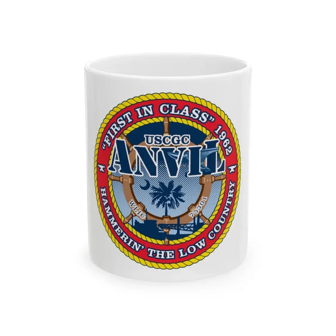 USCGC Anvil WLIC 75301 (U.S. Coast Guard) White Coffee Mug 11oz - Go Mug Yourself