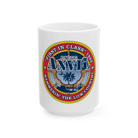 USCGC Anvil WLIC 75301 (U.S. Coast Guard) White Coffee Mug 15oz - Go Mug Yourself