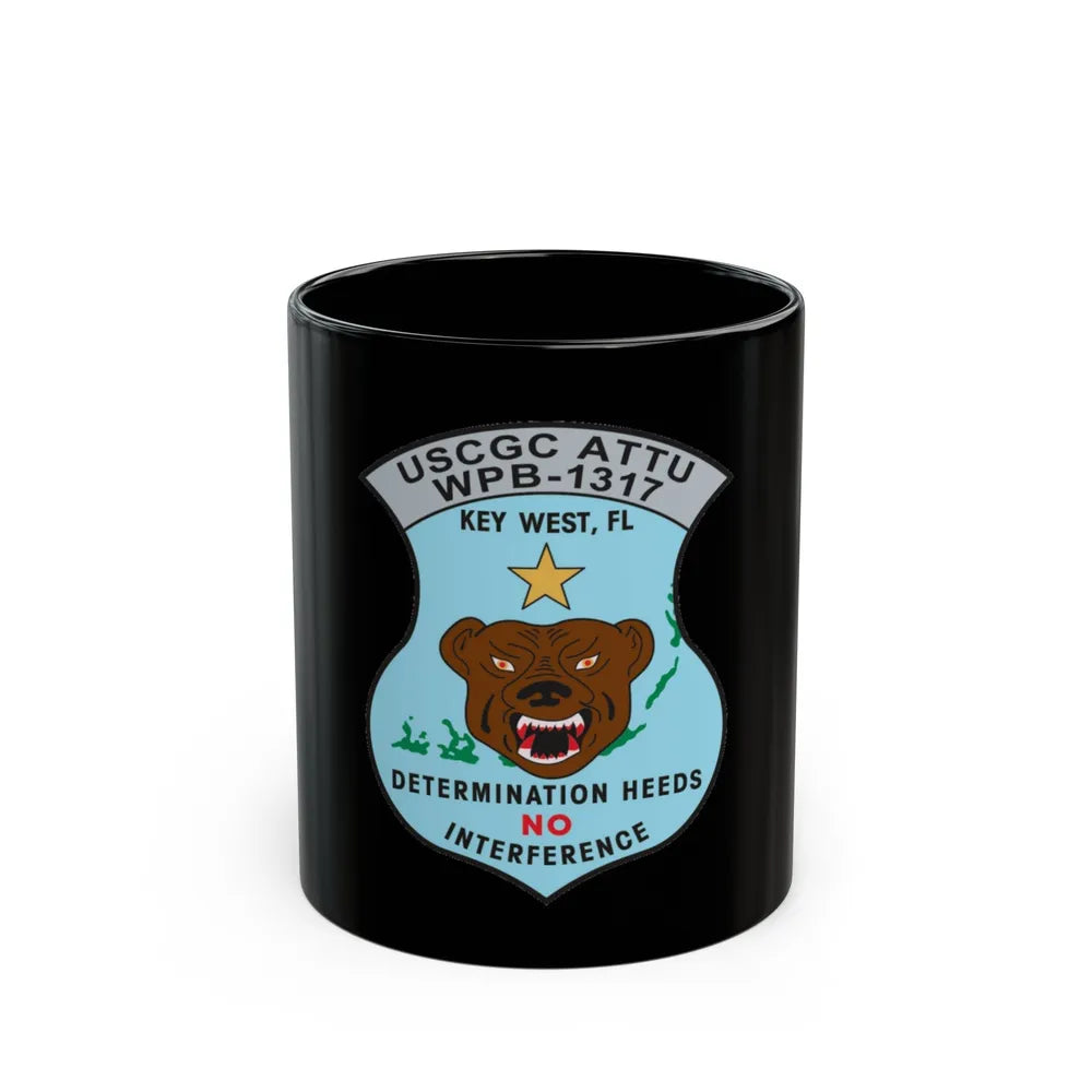 USCGC Attu WPB 1317 Key West FL (U.S. Coast Guard) Black Coffee Mug-11oz-Go Mug Yourself