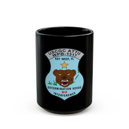 USCGC Attu WPB 1317 Key West FL (U.S. Coast Guard) Black Coffee Mug-15oz-Go Mug Yourself