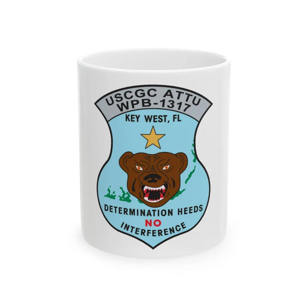 USCGC Attu WPB 1317 Key West FL (U.S. Coast Guard) White Coffee Mug-11oz-Go Mug Yourself