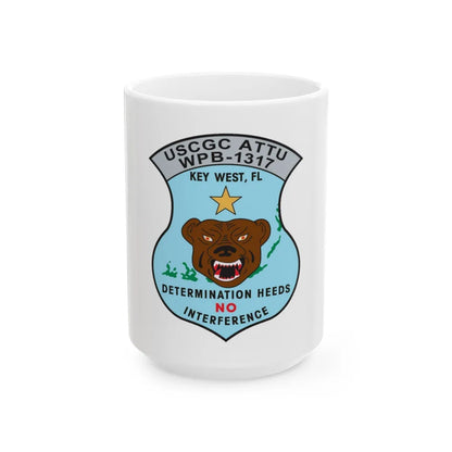 USCGC Attu WPB 1317 Key West FL (U.S. Coast Guard) White Coffee Mug-15oz-Go Mug Yourself