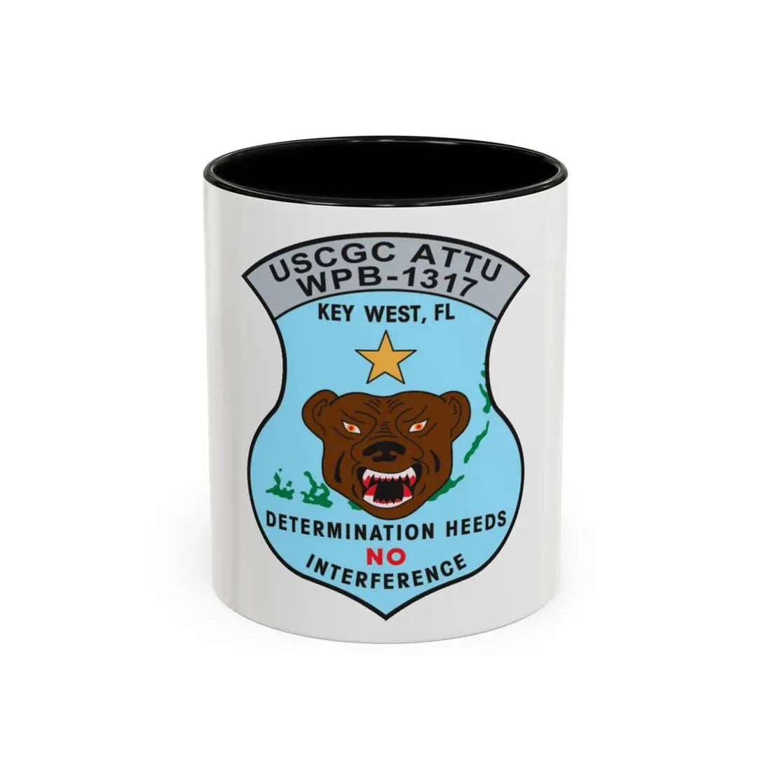 USCGC Attu WPB 1317   Key West FL (U.S. Coast Guard) Accent Coffee Mug 11oz Black - Go Mug Yourself
