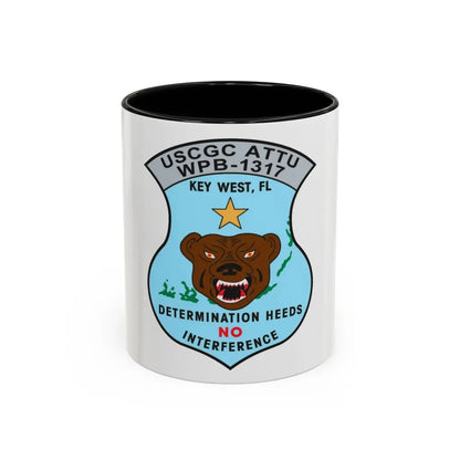 USCGC Attu WPB 1317   Key West FL (U.S. Coast Guard) Accent Coffee Mug 11oz Black - Go Mug Yourself