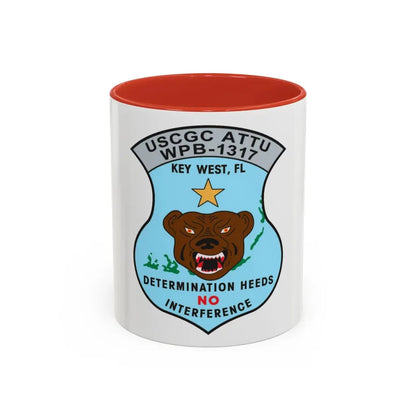 USCGC Attu WPB 1317   Key West FL (U.S. Coast Guard) Accent Coffee Mug 11oz Red - Go Mug Yourself