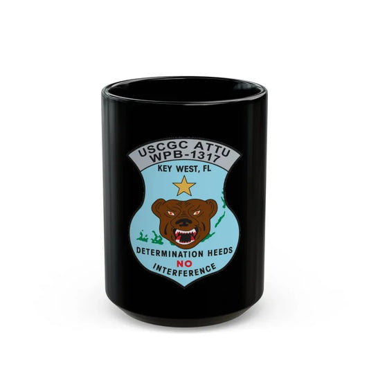 USCGC Attu WPB 1317   Key West FL (U.S. Coast Guard) Black Coffee Mug 15oz - Go Mug Yourself