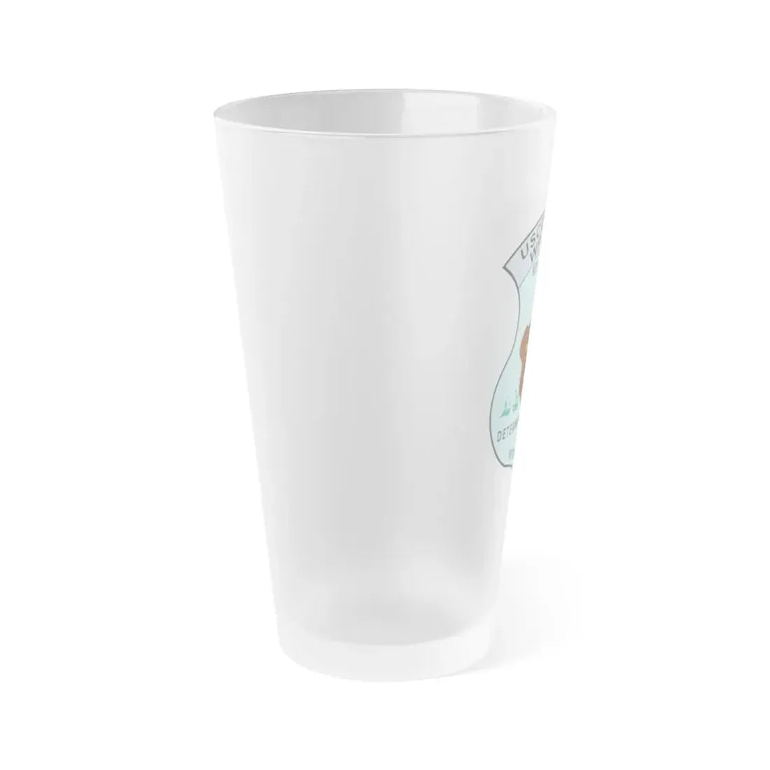 USCGC Attu WPB 1317   Key West FL (U.S. Coast Guard) Frosted Pint Glass 16oz - Go Mug Yourself