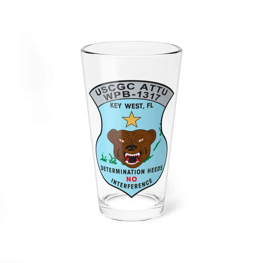 USCGC Attu WPB 1317   Key West FL (U.S. Coast Guard) Pint Glass 16oz 16oz - Go Mug Yourself