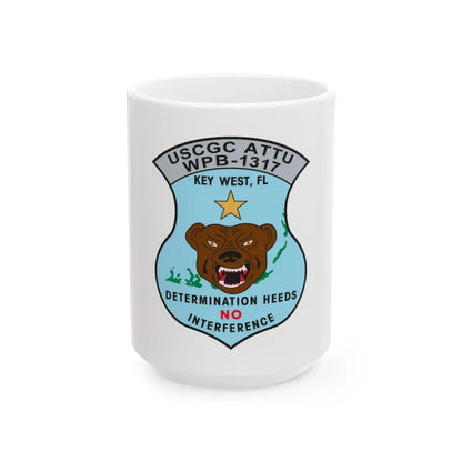 USCGC Attu WPB 1317   Key West FL (U.S. Coast Guard) White Coffee Mug 15oz - Go Mug Yourself