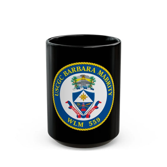 USCGC Barbara Mabrity WLM 559 (U.S. Coast Guard) Black Coffee Mug-15oz-Go Mug Yourself