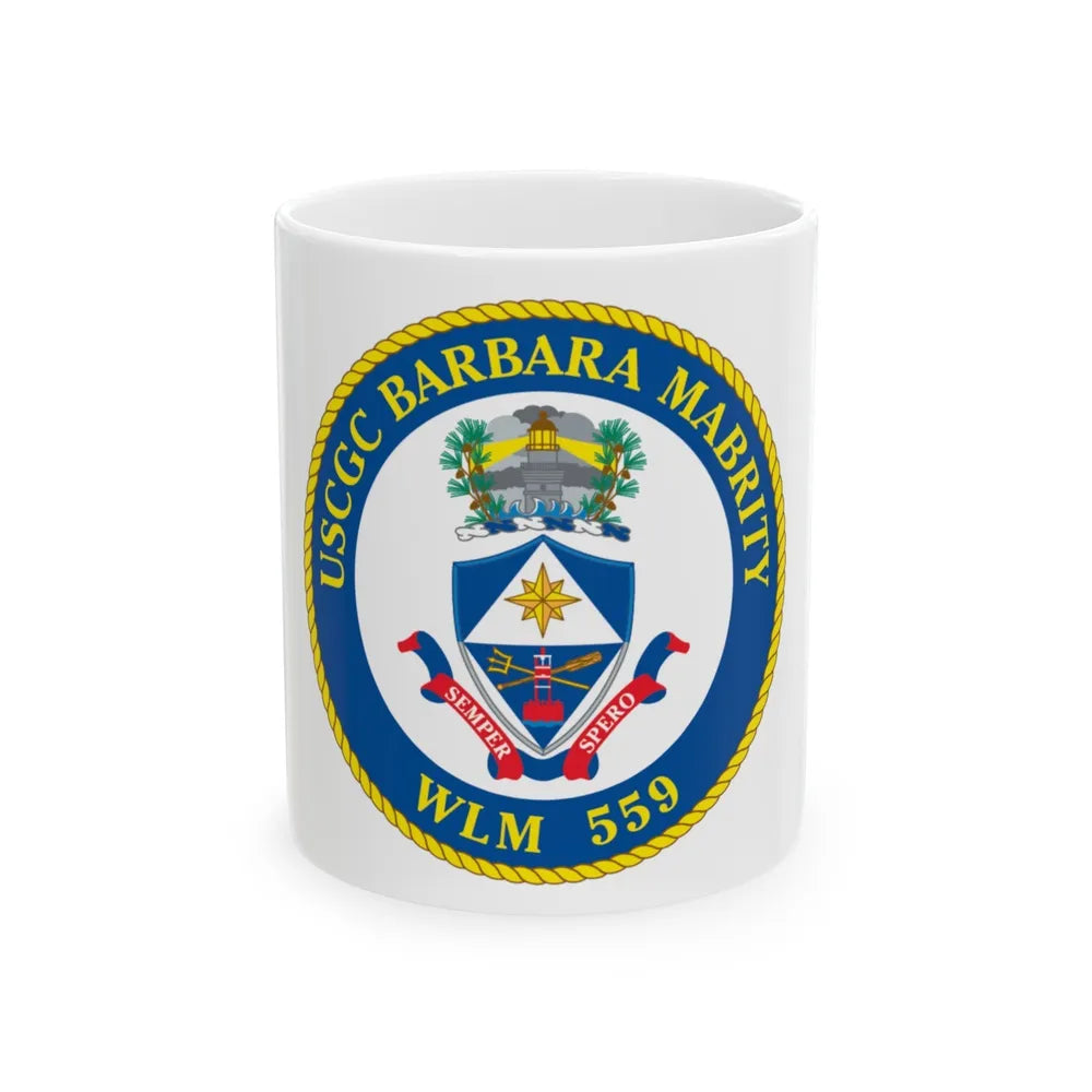 USCGC Barbara Mabrity WLM 559 (U.S. Coast Guard) White Coffee Mug-11oz-Go Mug Yourself