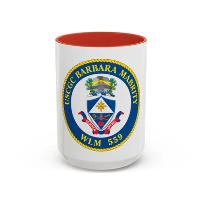 USCGC Barbara Mabrity WLM 559 (U.S. Coast Guard) Accent Coffee Mug 15oz Red - Go Mug Yourself