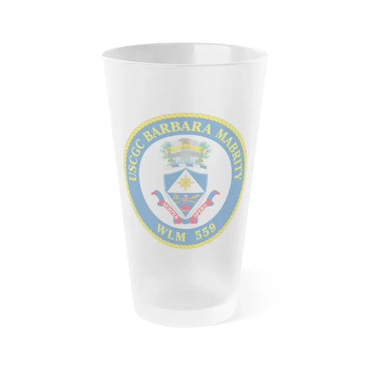 USCGC Barbara Mabrity WLM 559 (U.S. Coast Guard) Frosted Pint Glass 16oz Default Title - Go Mug Yourself