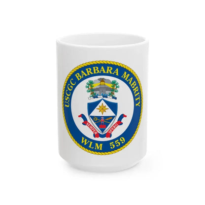 USCGC Barbara Mabrity WLM 559 (U.S. Coast Guard) White Coffee Mug 15oz - Go Mug Yourself