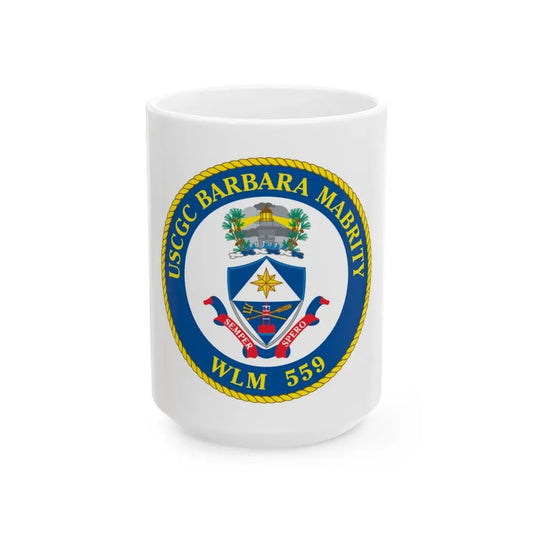 USCGC Barbara Mabrity WLM 559 (U.S. Coast Guard) White Coffee Mug 15oz - Go Mug Yourself