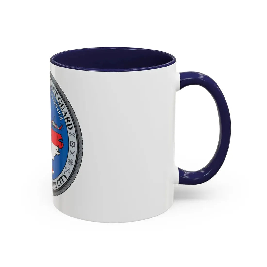 USCGC Base Elizabeth City (U.S. Coast Guard) Accent Coffee Mug - Go Mug Yourself