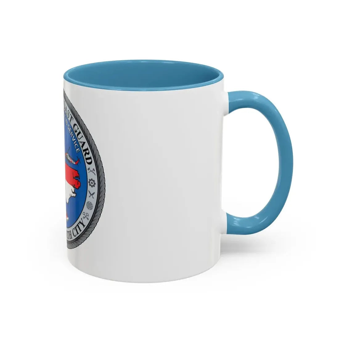 USCGC Base Elizabeth City (U.S. Coast Guard) Accent Coffee Mug - Go Mug Yourself