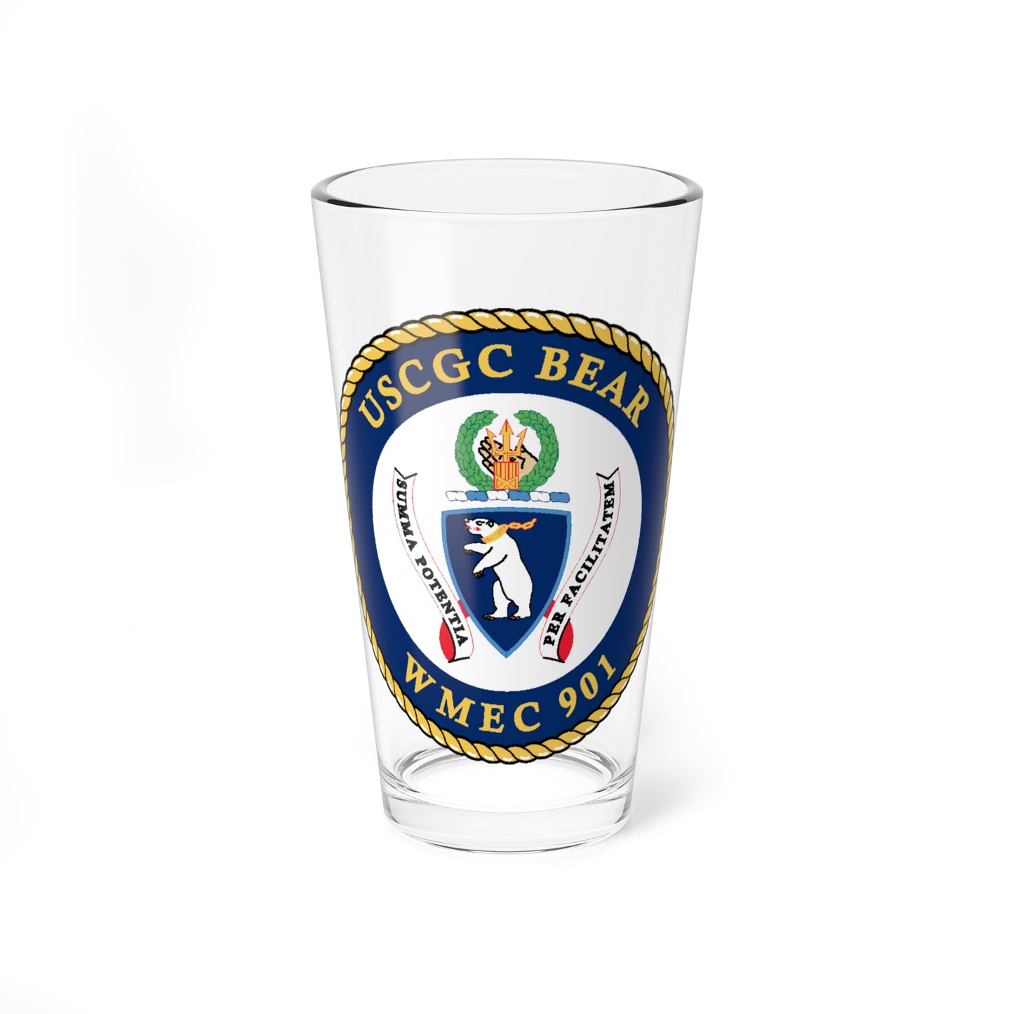 USCGC Bear WMEC 901 (U.S. Coast Guard) Pint Glass 16oz-16oz-Go Mug Yourself