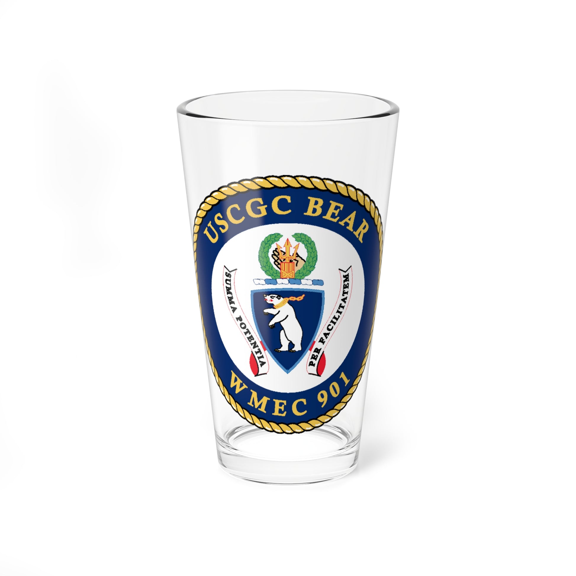 USCGC Bear WMEC 901 (U.S. Coast Guard) Pint Glass 16oz-16oz-Go Mug Yourself