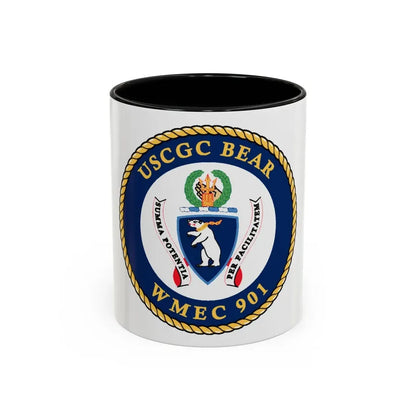 USCGC Bear WMEC 901 (U.S. Coast Guard) Accent Coffee Mug 11oz Black - Go Mug Yourself