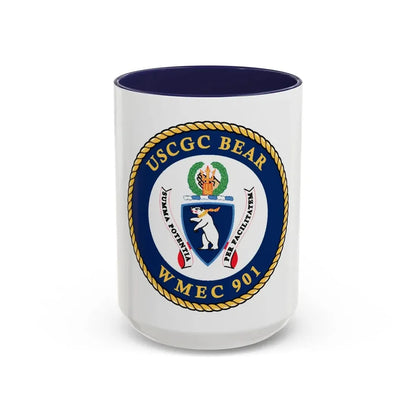 USCGC Bear WMEC 901 (U.S. Coast Guard) Accent Coffee Mug 15oz Navy - Go Mug Yourself