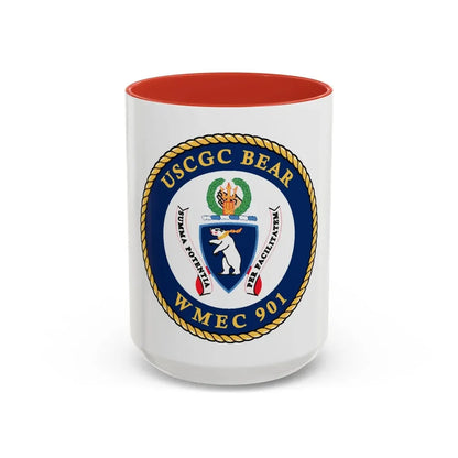 USCGC Bear WMEC 901 (U.S. Coast Guard) Accent Coffee Mug 15oz Red - Go Mug Yourself