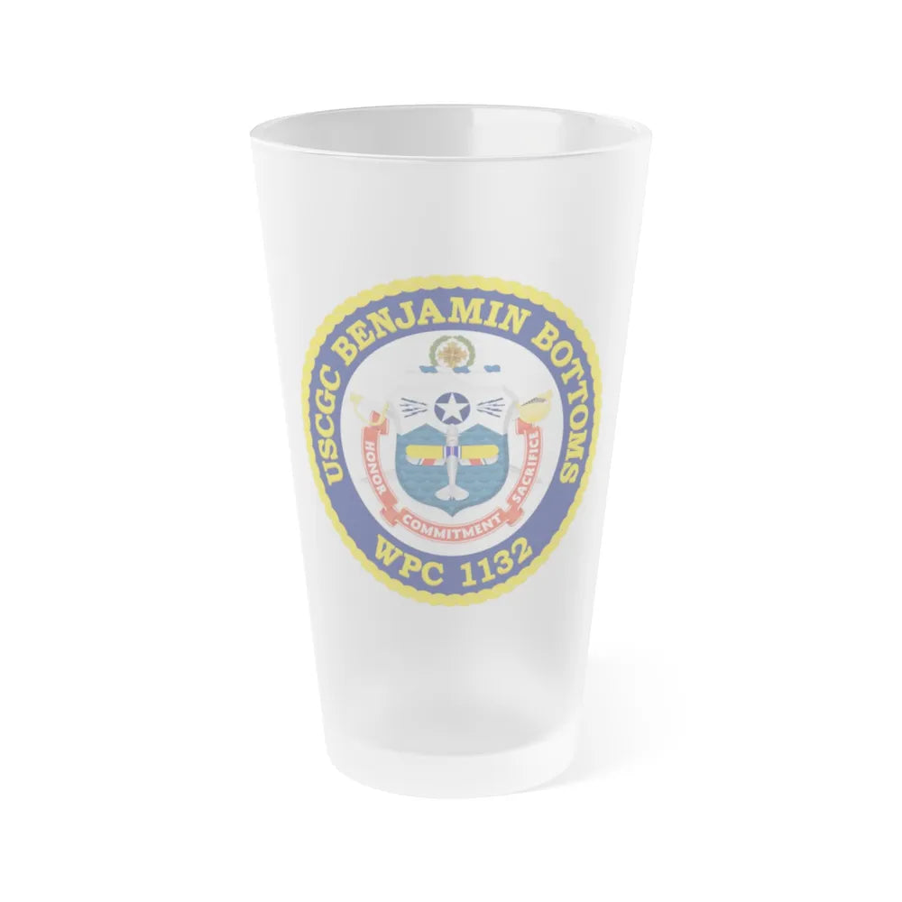 USCGC Benjamin Bottoms WPC 1132 (U.S. Coast Guard) Frosted Pint Glass 16oz-Go Mug Yourself