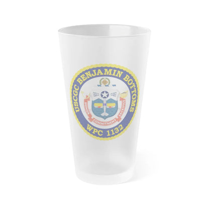 USCGC Benjamin Bottoms WPC 1132 (U.S. Coast Guard) Frosted Pint Glass 16oz-Go Mug Yourself