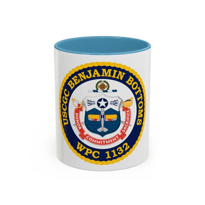 USCGC Benjamin Bottoms WPC 1132 (U.S. Coast Guard) Accent Coffee Mug 11oz Light Blue - Go Mug Yourself