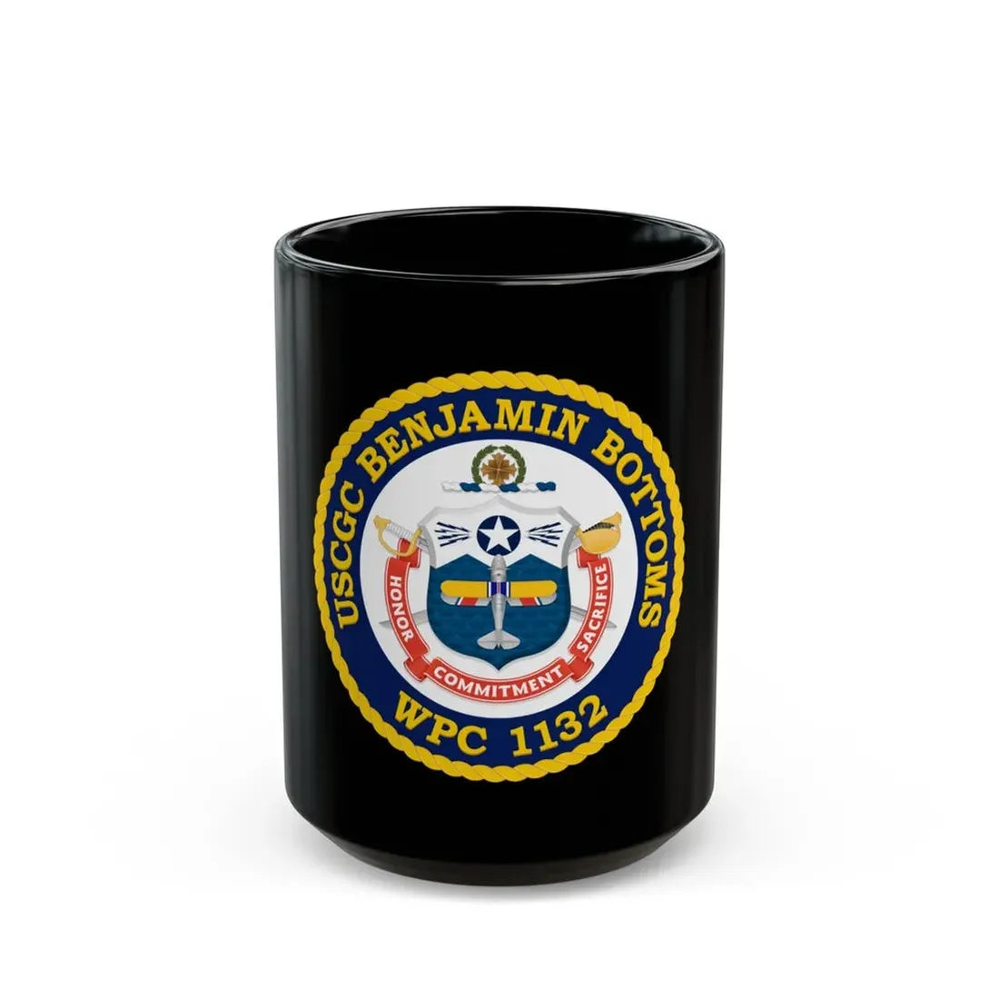 USCGC Benjamin Bottoms WPC 1132 (U.S. Coast Guard) Black Coffee Mug 15oz - Go Mug Yourself