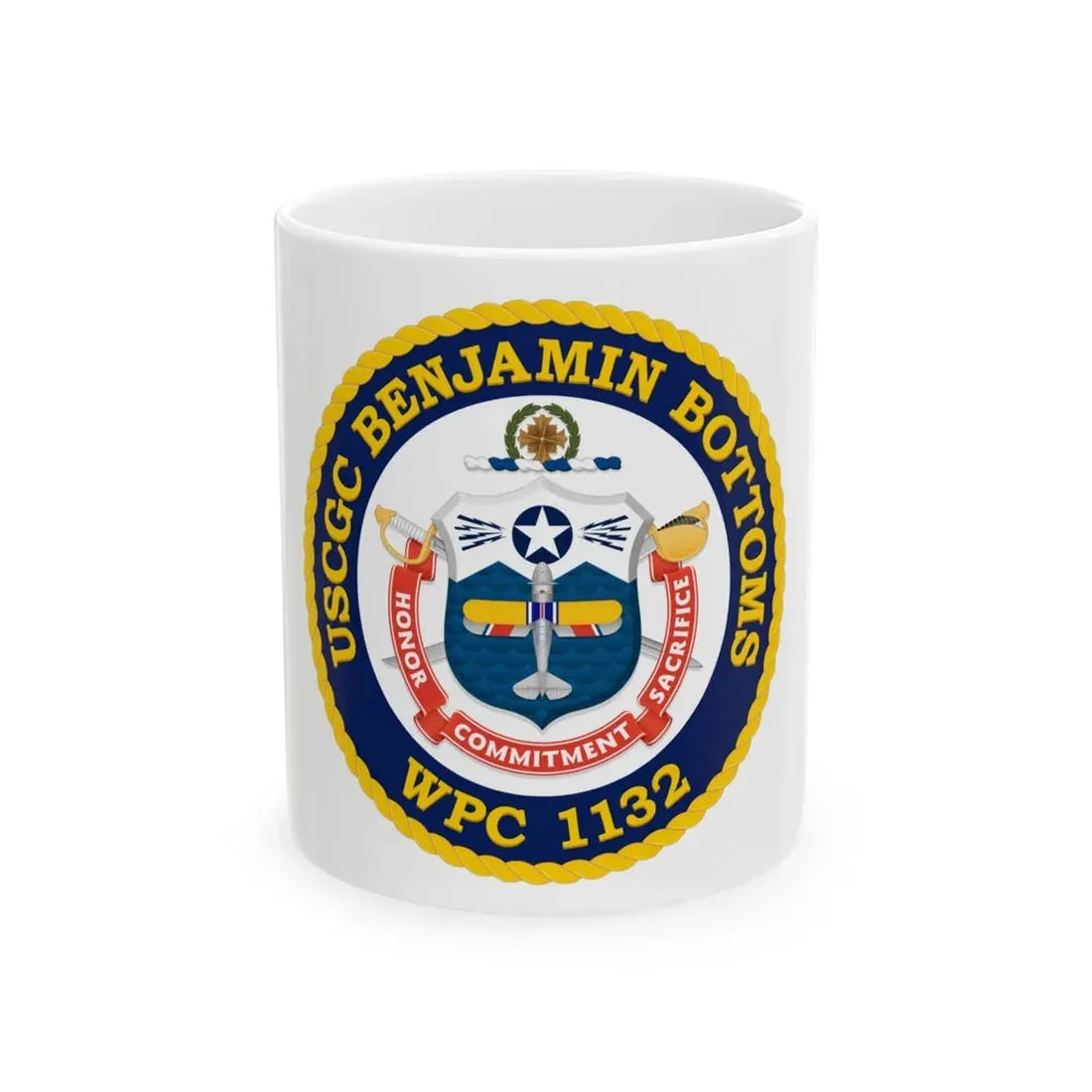 USCGC Benjamin Bottoms WPC 1132 (U.S. Coast Guard) White Coffee Mug 11oz - Go Mug Yourself