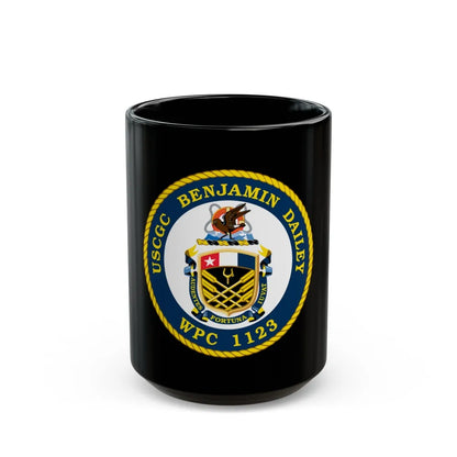 USCGC Benjamin Dailey WPC 1123 (U.S. Coast Guard) Black Coffee Mug-15oz-Go Mug Yourself