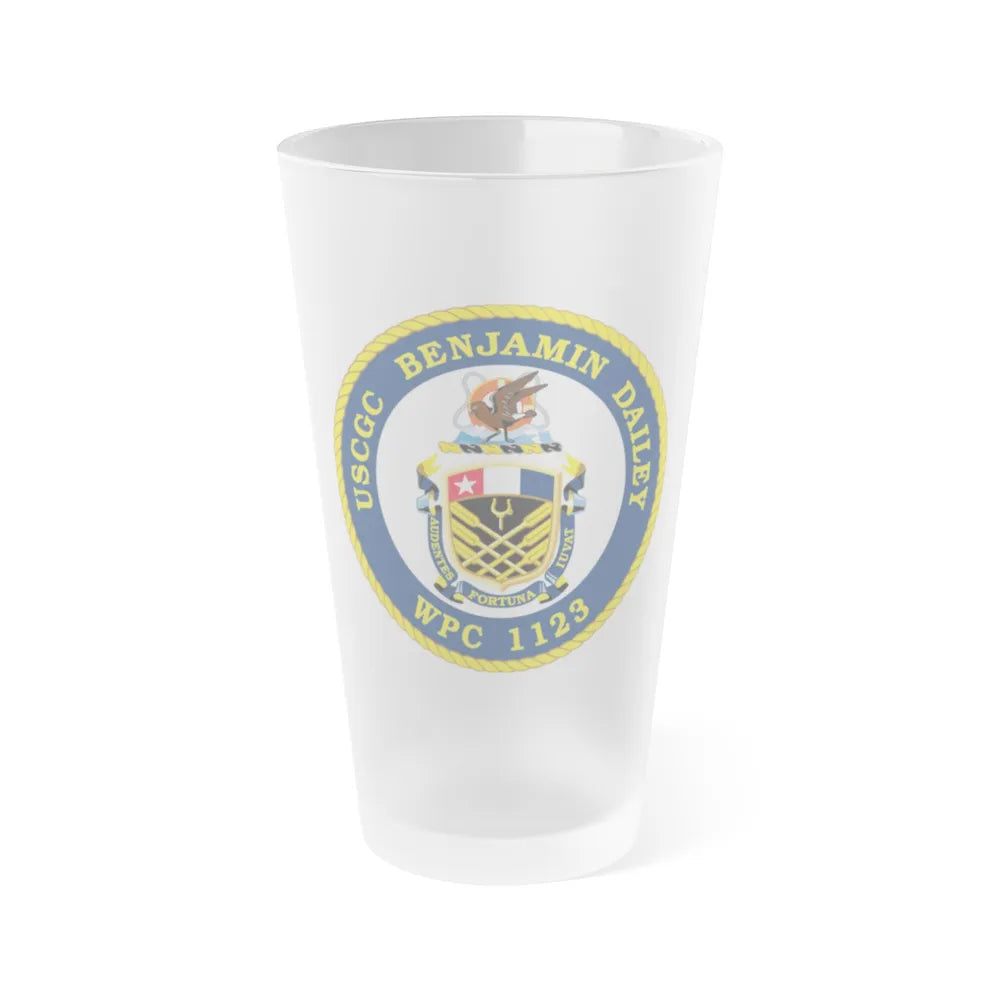 USCGC Benjamin Dailey WPC 1123 (U.S. Coast Guard) Frosted Pint Glass 16oz-Go Mug Yourself