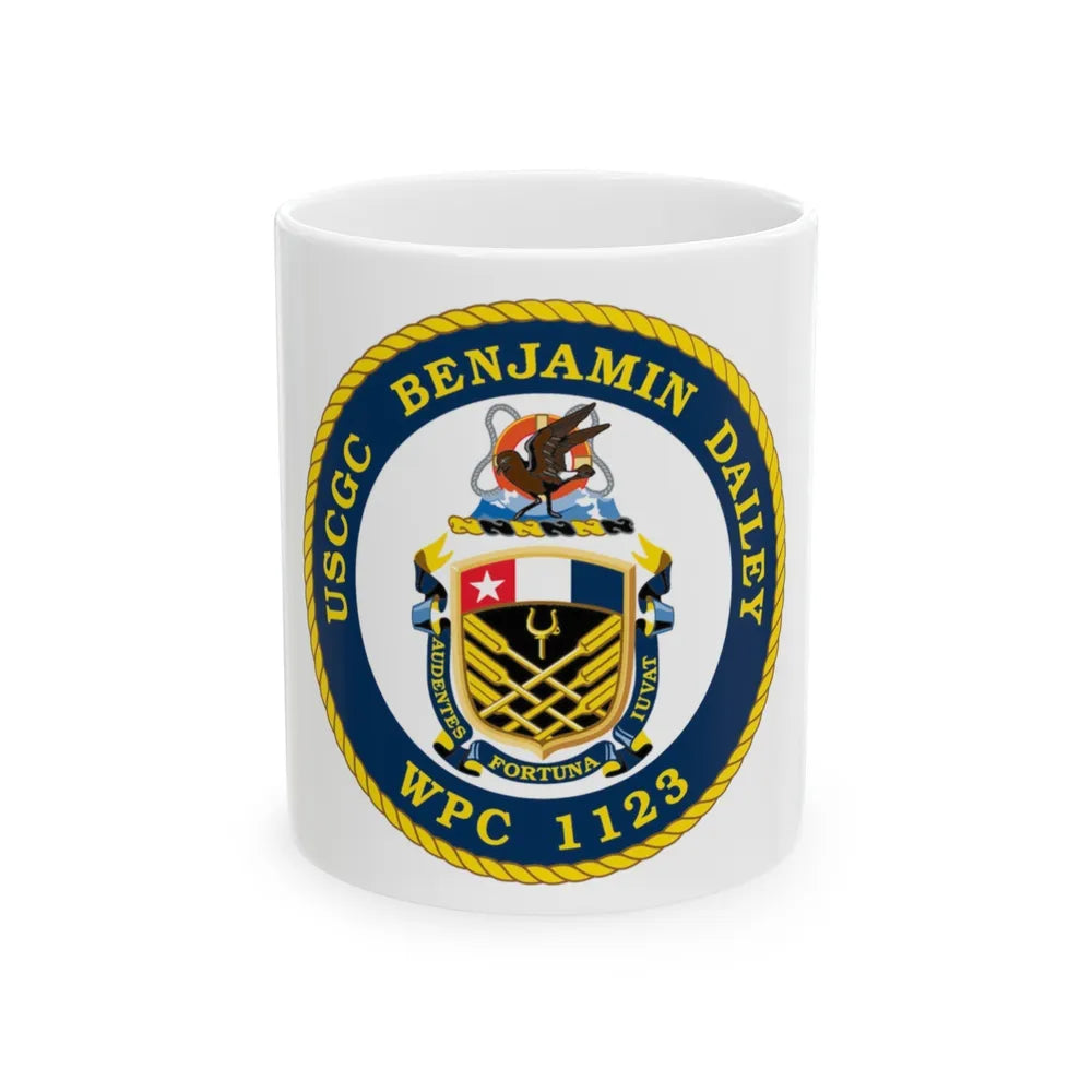 USCGC Benjamin Dailey WPC 1123 (U.S. Coast Guard) White Coffee Mug-11oz-Go Mug Yourself