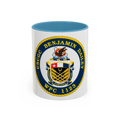 USCGC Benjamin Dailey WPC 1123 (U.S. Coast Guard) Accent Coffee Mug 11oz Light Blue - Go Mug Yourself