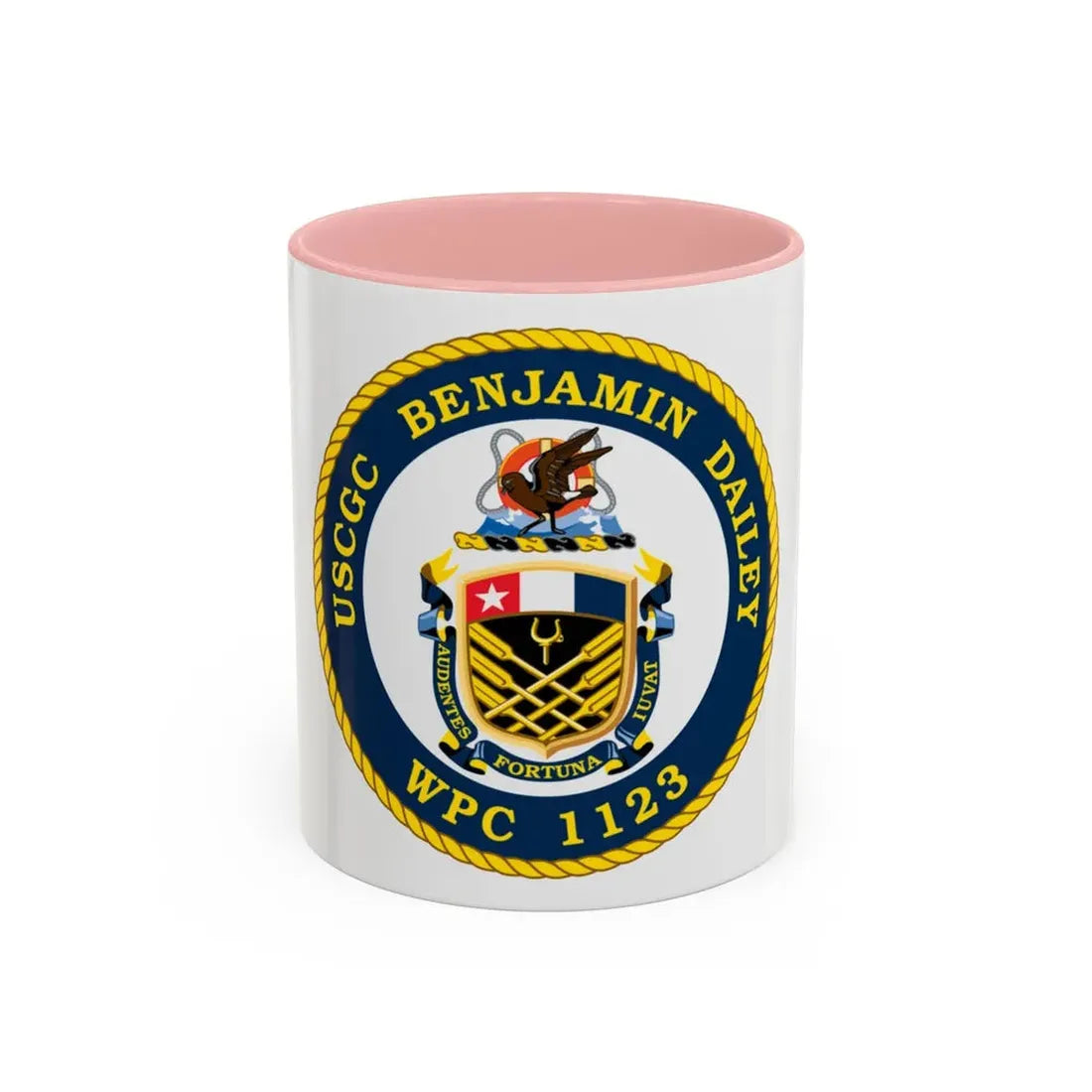 USCGC Benjamin Dailey WPC 1123 (U.S. Coast Guard) Accent Coffee Mug 11oz Pink - Go Mug Yourself