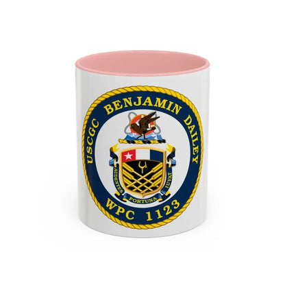 USCGC Benjamin Dailey WPC 1123 (U.S. Coast Guard) Accent Coffee Mug 11oz Pink - Go Mug Yourself