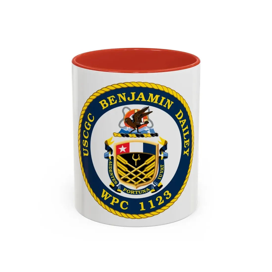 USCGC Benjamin Dailey WPC 1123 (U.S. Coast Guard) Accent Coffee Mug 11oz Red - Go Mug Yourself