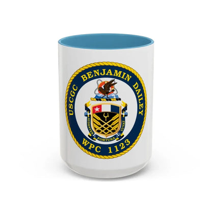 USCGC Benjamin Dailey WPC 1123 (U.S. Coast Guard) Accent Coffee Mug 15oz Light Blue - Go Mug Yourself
