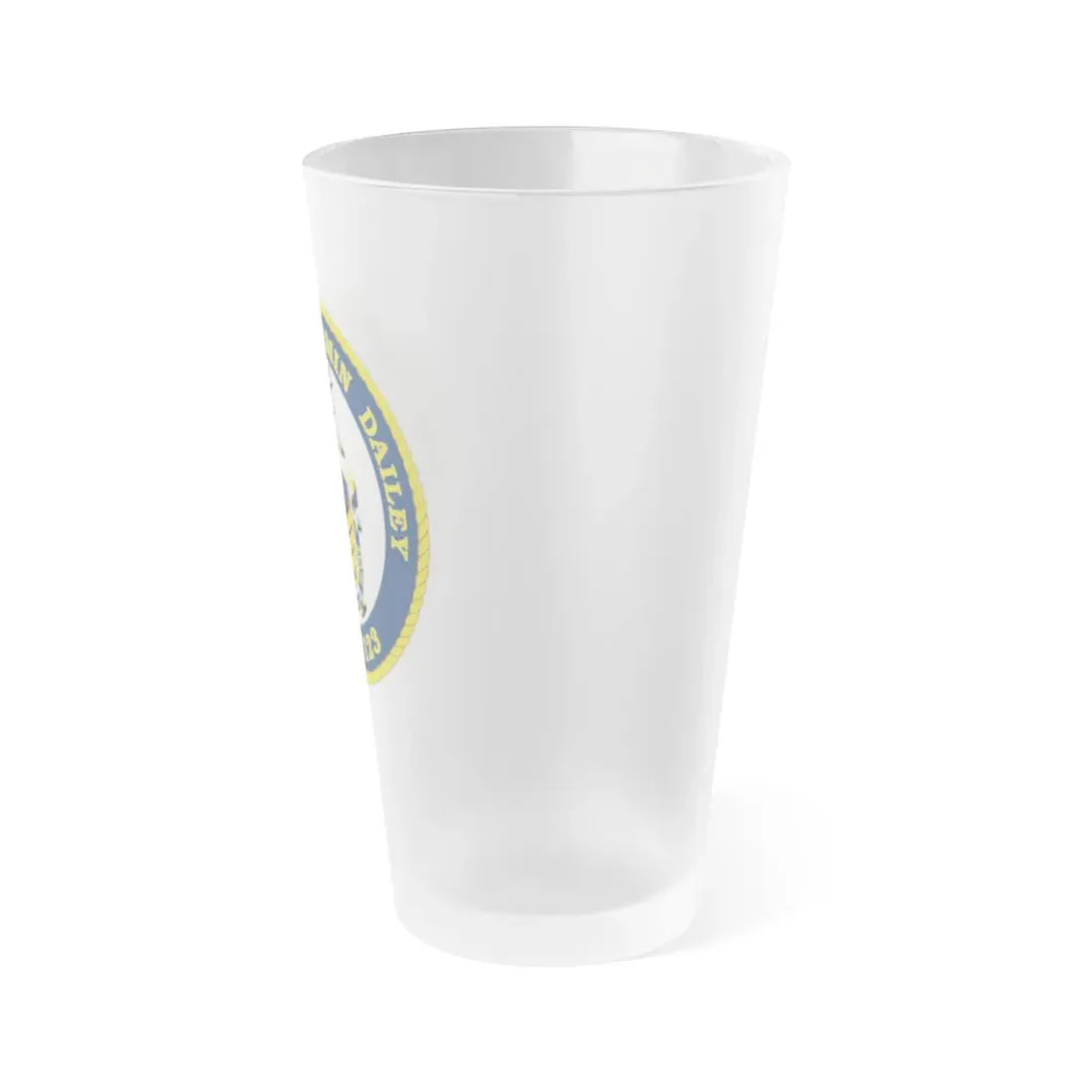 USCGC Benjamin Dailey WPC 1123 (U.S. Coast Guard) Frosted Pint Glass 16oz - Go Mug Yourself