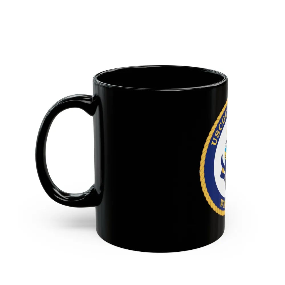 USCGC Bertholf WMSL 750 (U.S. Coast Guard) Black Coffee Mug-Go Mug Yourself