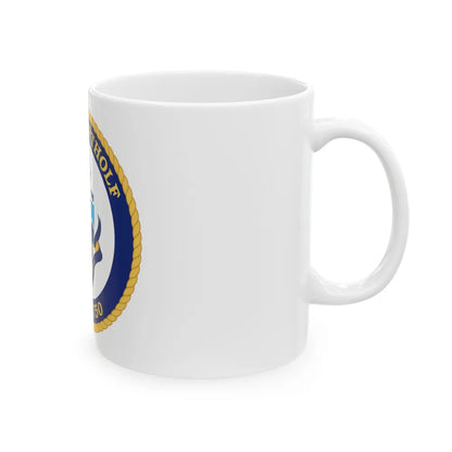 USCGC Bertholf WMSL 750 (U.S. Coast Guard) White Coffee Mug-Go Mug Yourself