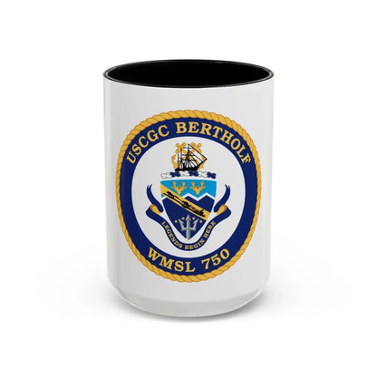 USCGC Bertholf WMSL 750 (U.S. Coast Guard) Accent Coffee Mug 15oz Black - Go Mug Yourself