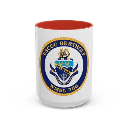 USCGC Bertholf WMSL 750 (U.S. Coast Guard) Accent Coffee Mug 15oz Red - Go Mug Yourself