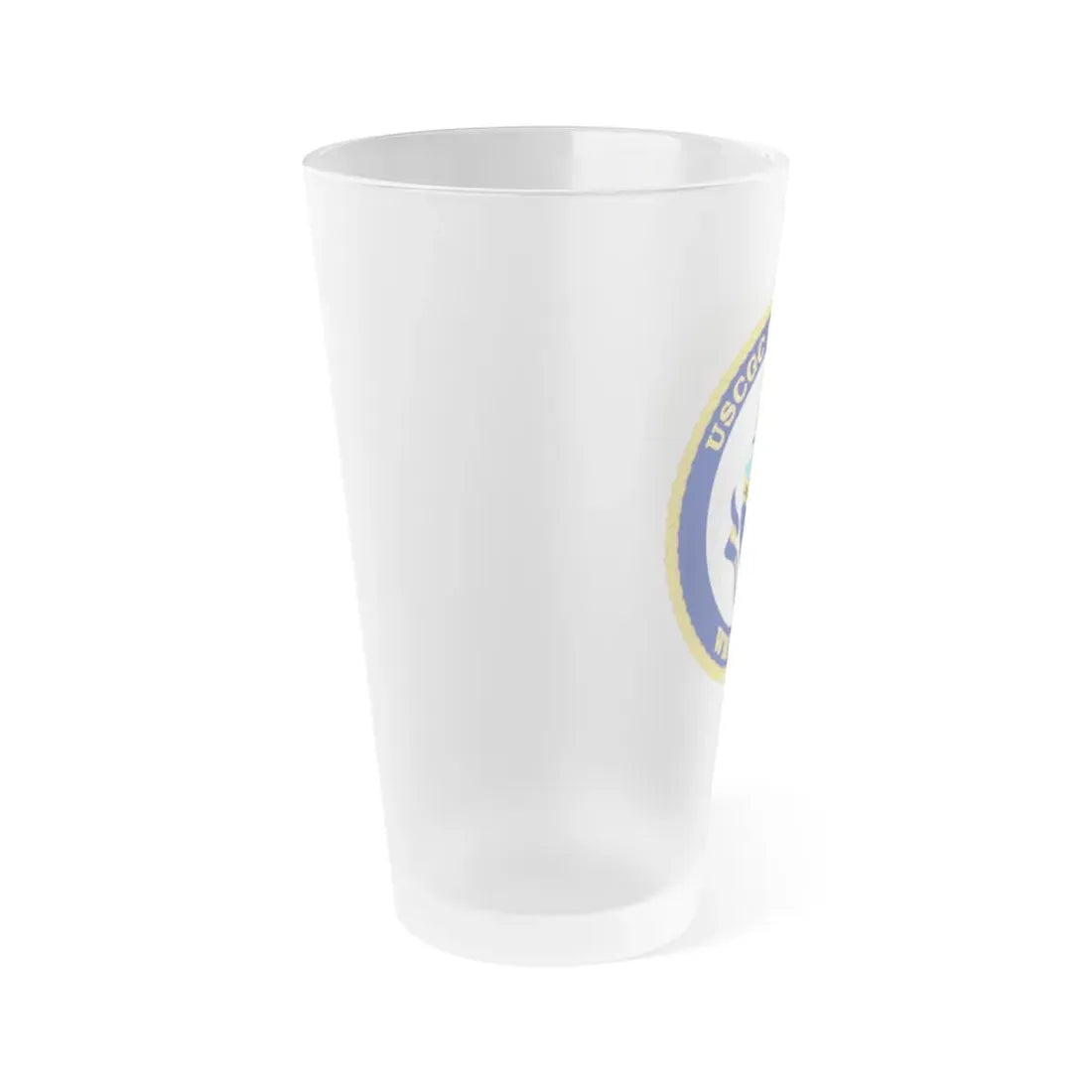 USCGC Bertholf WMSL 750 (U.S. Coast Guard) Frosted Pint Glass 16oz - Go Mug Yourself