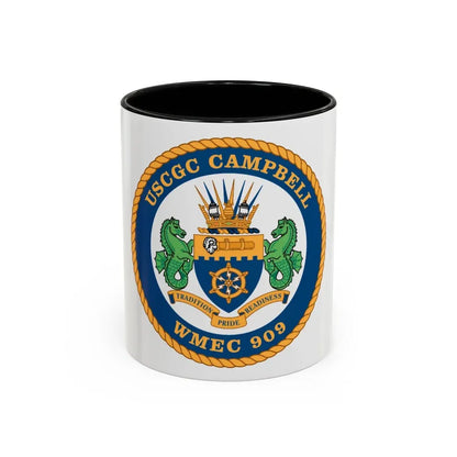 USCGC Campbell WMEC 909 (U.S. Coast Guard) Accent Coffee Mug 11oz Black - Go Mug Yourself