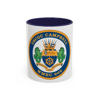 USCGC Campbell WMEC 909 (U.S. Coast Guard) Accent Coffee Mug 11oz Navy - Go Mug Yourself