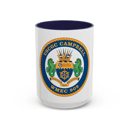 USCGC Campbell WMEC 909 (U.S. Coast Guard) Accent Coffee Mug 15oz Navy - Go Mug Yourself
